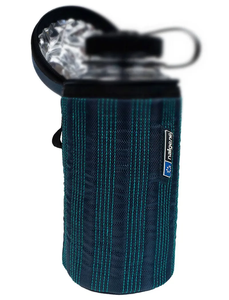Nalgene Insulated 1L Bottle Carrier with Zip Cover Blue/Grey